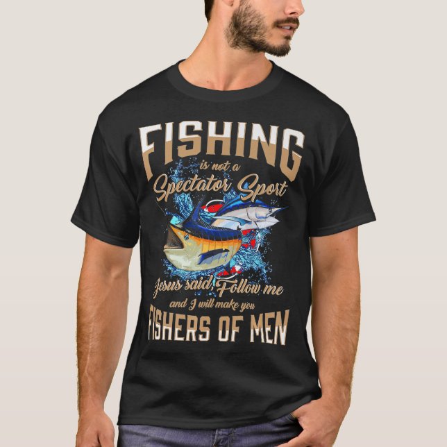 T-shirt Jésus Suivez-moi Christ disciple Fisher des hommes (Devant)
