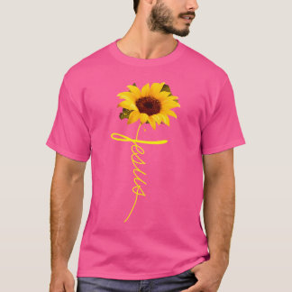 T-shirt Jésus Sunflower Christian Cadeau