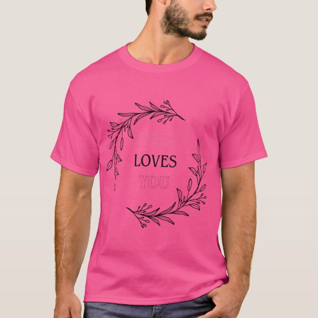 T-shirt Jésus t'aime (Devant)