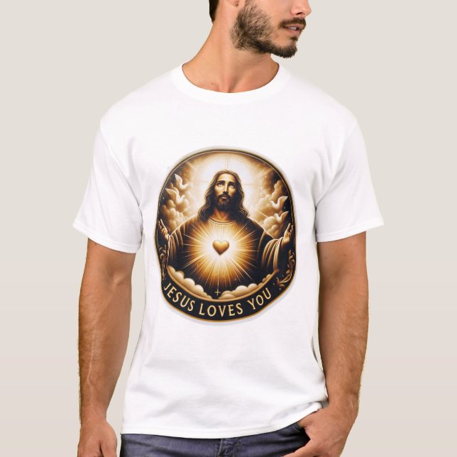 T-shirt Jésus t'aime (Devant)