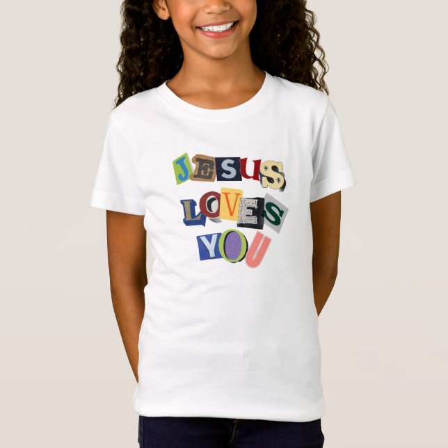 T-Shirt Jésus t'aime (Devant)