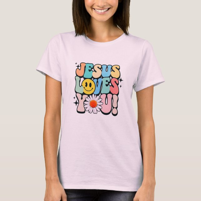 T-shirt Jésus t'aime (Devant)