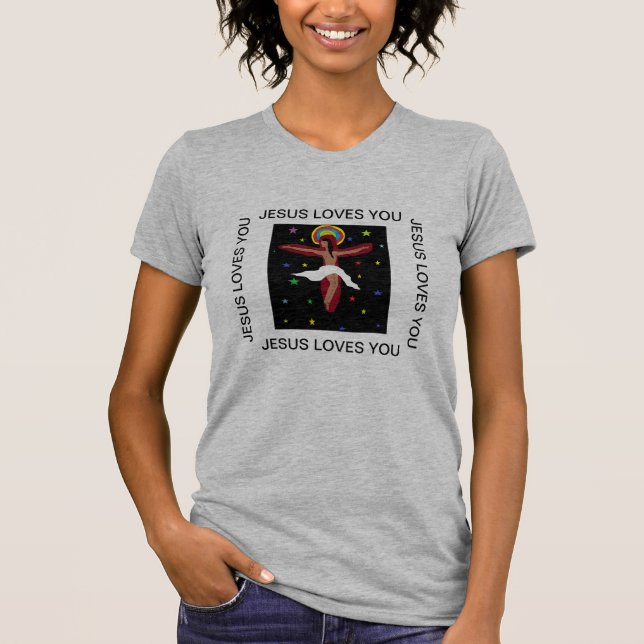 T-shirt Jésus t'aime (Devant)