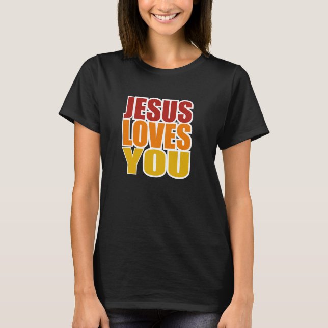 T-shirt Jésus t'aime (Devant)