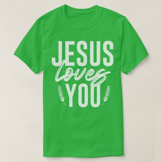 T-shirt Jésus t'aime 2 (Design devant)