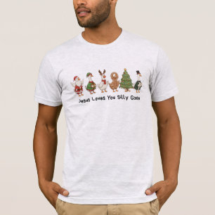 T-shirt Jésus t'aime, espèce de grosse oie, espèce de gros