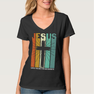 T-shirt Jésus t'aime mais je suis son ange chrétien préfér