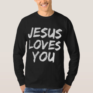 T-shirt Jésus t'aime pour les femmes qui aiment la foi chr