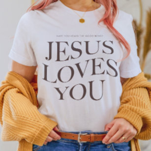 T-shirt Jésus t'aime   Vêtements esthétiques chrétiens