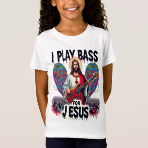 T-Shirt Jésus tenant une guitare basse