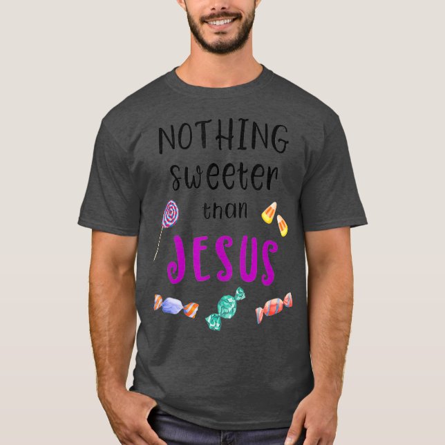 T-shirt Jésus Tronc Ou Traiter Des Bonbons Pour Les Chréti (Devant)