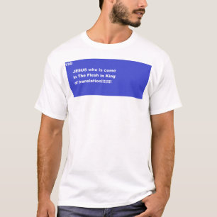 T-shirt JÉSUS venez dans La Flesh est le roi de la traduct