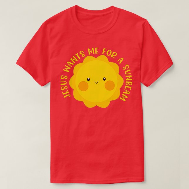 T-shirt Jésus veut que j'aie un rayon de soleil mignon enf (Design devant)