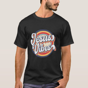 T-shirt Jesus Vibes Retro Vintage chrétien religieux