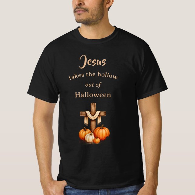 T-shirt Jésus vide Halloween de son vide  (Devant)