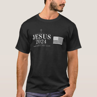 T-shirt Jésus votant 2024 Rendre à l'Amérique sa prière