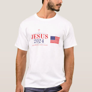 T-shirt Jésus votant 2024 Rendre à l'Amérique sa prière