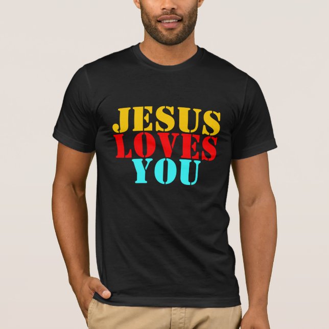 T-SHIRT JÉSUS VOUS AIME (Devant)