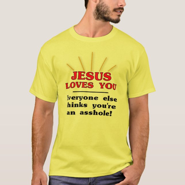 T-shirt Jésus vous aime… (Devant)