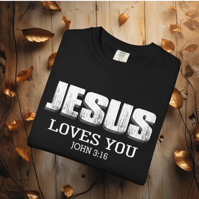 T-shirt Jésus Vous Aime Bible Motivationnelle (Créateur téléchargé)