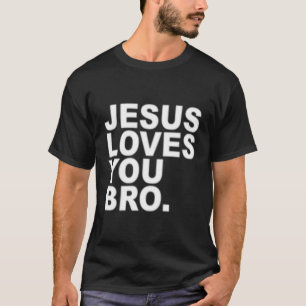 T-shirt Jésus Vous Aime Bro Foi Chrétienne