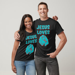 T-shirt Jésus vous aime Citation basée sur la foi Unisex