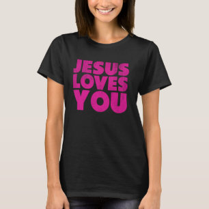 T-shirt Jésus vous aime - Foi chrétienne Messagerie religi