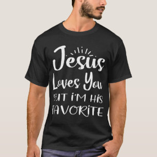 T-shirt Jésus Vous Aime Mais Je Suis Son Humo De Religion
