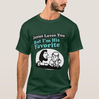 T-shirt Jésus vous aime plaisanterie