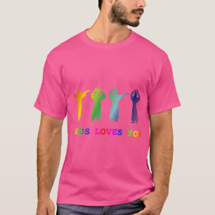 T-shirt Jésus Vous Aime (Slogan Photo De Ymca)