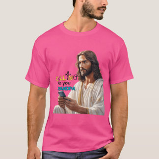 T-shirt Jésus Vous Appelle Grand-Père Famille Maman Dadcad