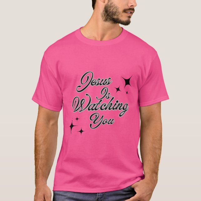 T-shirt Jésus Vous Regarde (Devant)