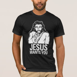 T-shirt Jésus vous veut (le noir)