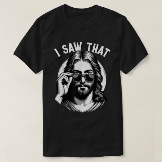 T-shirt Jesus Watching Meme Funny Christian Shirt