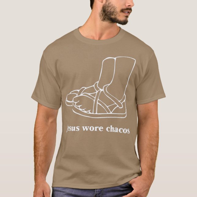 T-shirt Jesus Wore Chacos (Devant)