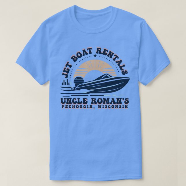 T-shirt Jet Boat Rental Oncle Roman (Design devant)
