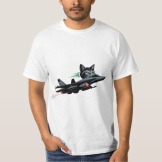 T-shirt Jet Cat Pilot - Futuriste Feline Tee de vol