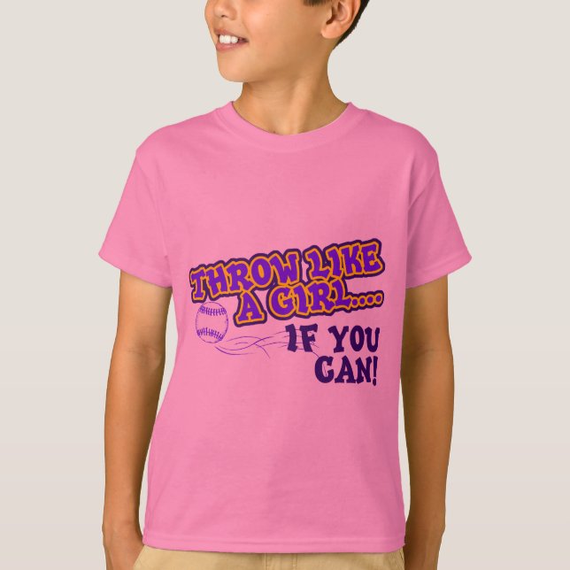 T-shirt Jet comme une fille si vous pouvez (Devant)