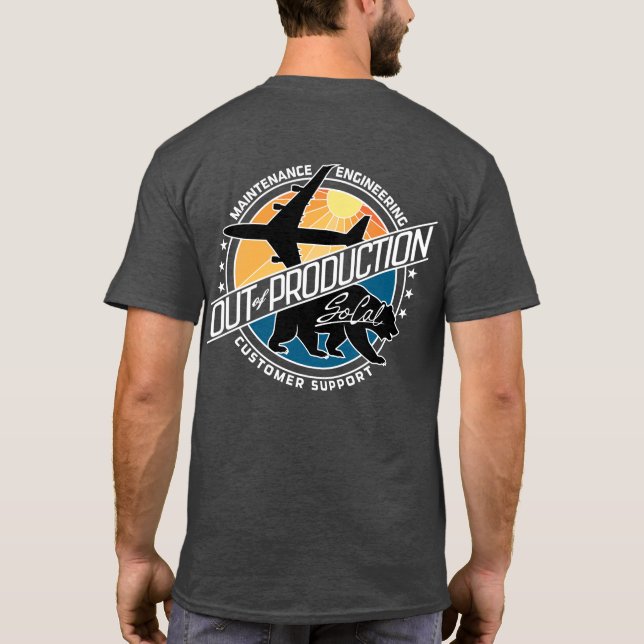 T-shirt Jet & Ours - Arrière - chemises noires (Dos)