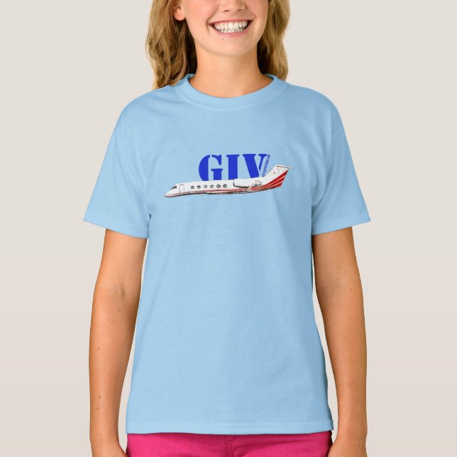 T-shirt Jet privé luxueux Gulfstream IV  (Devant)