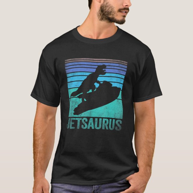 T-shirt Jet Ski Dinosaures Eau Jetski Dino Watercraft R (Devant)