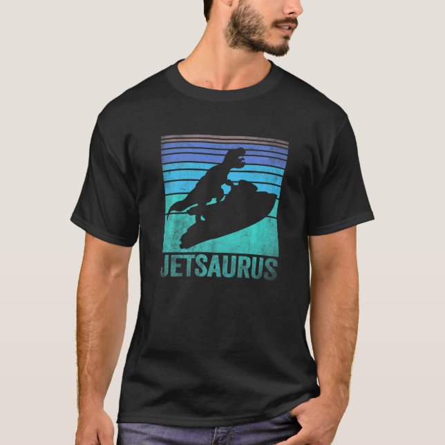 T-shirt Jet Ski Dinosaures Water Jetski Dino Watercraft Re (Devant)
