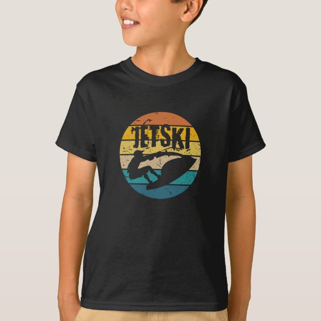 T-shirt Jet Ski Retro Watersports (Devant)