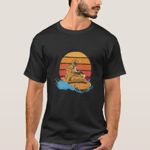 T-shirt Jet Ski vintage Retro Sunset Jet Ski pour Jet Skie