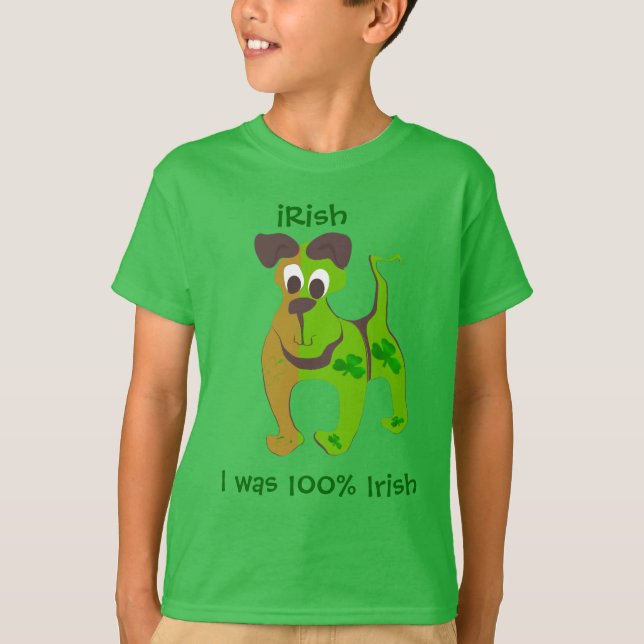 T-shirt J'étais 100% irlandais (Devant)