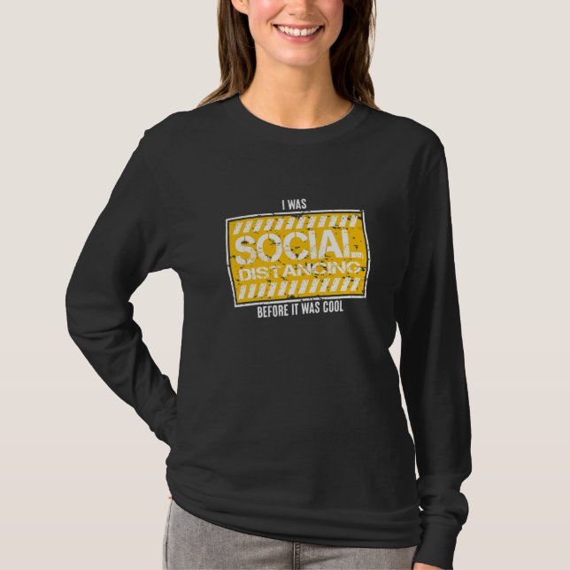 T-shirt J'Étais Distante Sociale Avant D'Être Cool Coran (Devant)