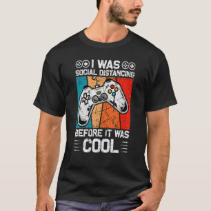 T-shirt J'Étais Distante Sociale Avant D'Être Une Vidéo Co