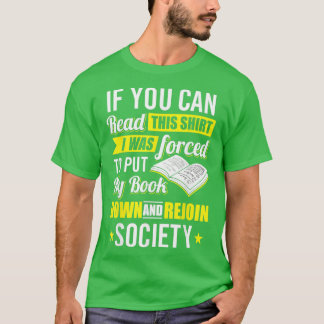 T-shirt J'étais fait pour mettre mon livre