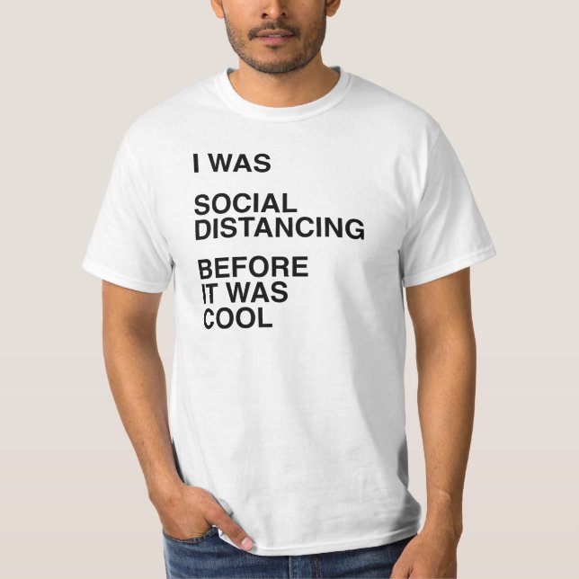 T-shirt J'étais la dérangeante sociale avant d'être Cool (Devant)
