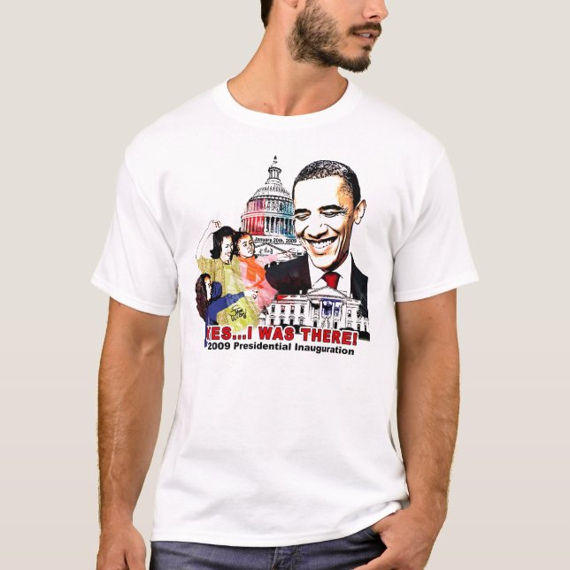 T-shirt J'ÉTAIS LÀ - inauguration d'Obama "NOUVELLE " (Devant)